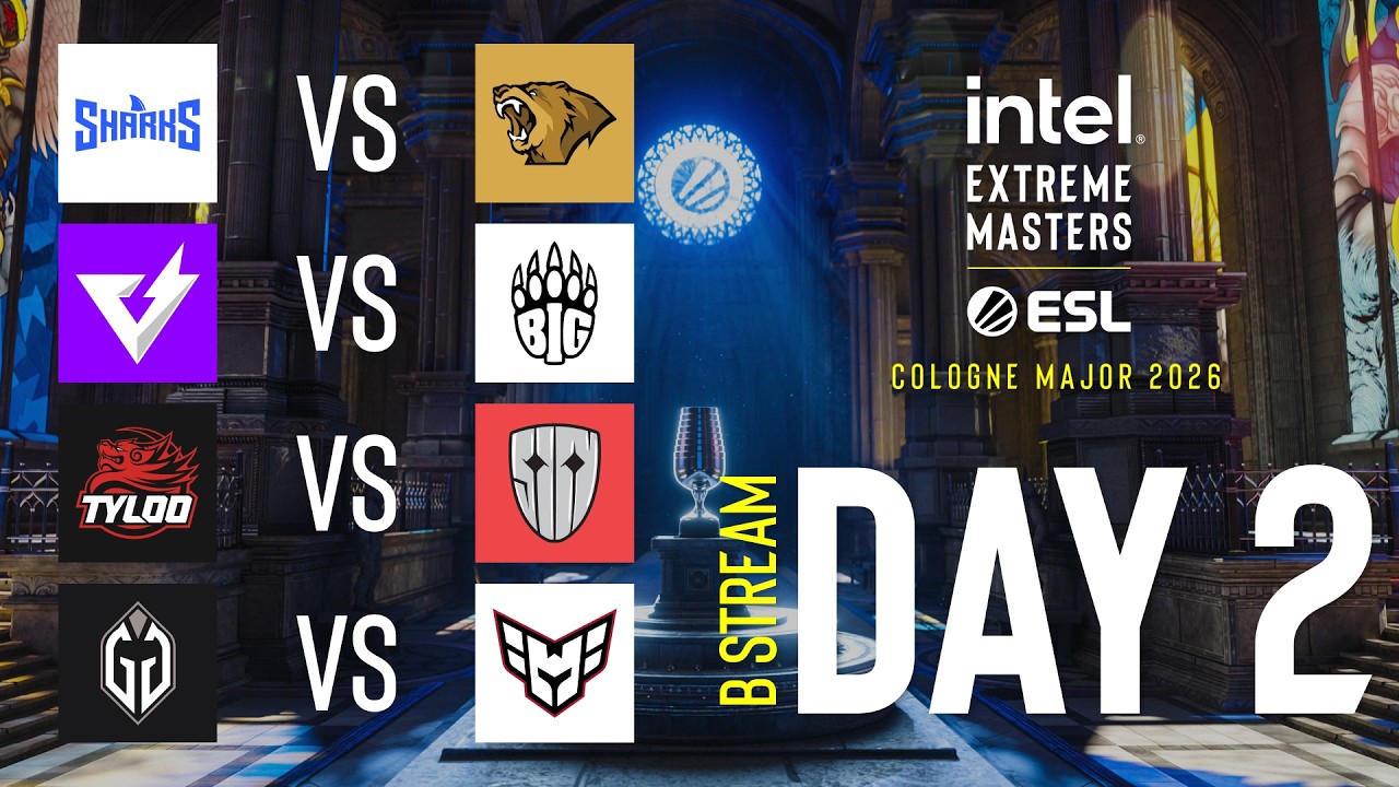 IEM Cologne Major 2026 – Day 2 – Stream B – FULL SHOW IEM Cologne Major 2026 - Day 2 - Stream B - FULL SHOW