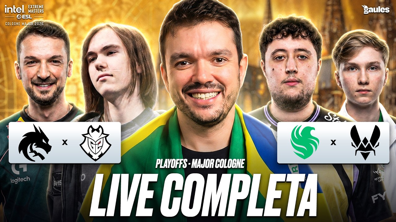 QUARTAS DE FINAL | IEM COLOGNE MAJOR 2026 PLAYOFFS | DIA 2 – !socio – Siga @Gaules! QUARTAS DE FINAL | IEM COLOGNE MAJOR 2026 PLAYOFFS | DIA 2 - !socio - Siga @Gaules!