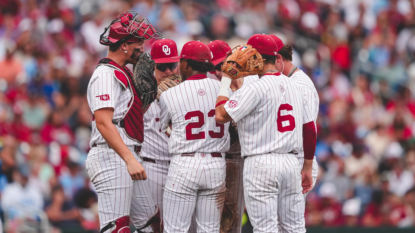 Oklahoma Drops Game 2; Decisive CWS Final Set for Monday University of North Carolina Logo