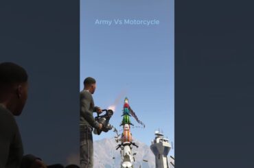 Army Vs Motorcycle #shorts #gta5