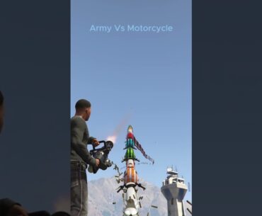 Army Vs Motorcycle #shorts #gta5