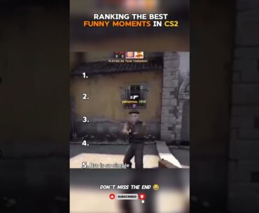 Top 5 best funny moments in CS2 😂 #cs2 #csgo #memes #shorts