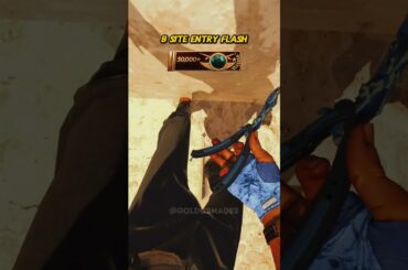 NEW B SITE ENTRY FLASH ON MIRAGE #shorts #cs2