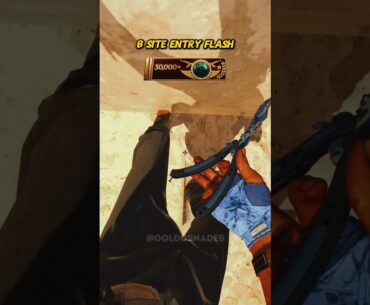 NEW B SITE ENTRY FLASH ON MIRAGE #shorts #cs2