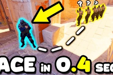 0.4 SEC FASTEST ACE in CS HISTORY! - CS2 BEST MOMENTS #162