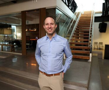 Andrew Paradise, CEO and founder of gaming platform Skillz, poses for a photo at his Las Vegas ...