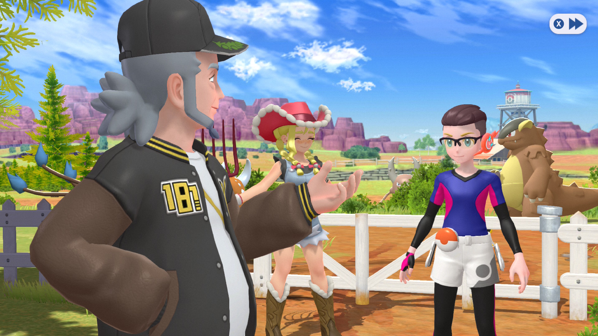 Pokemon at a ranch