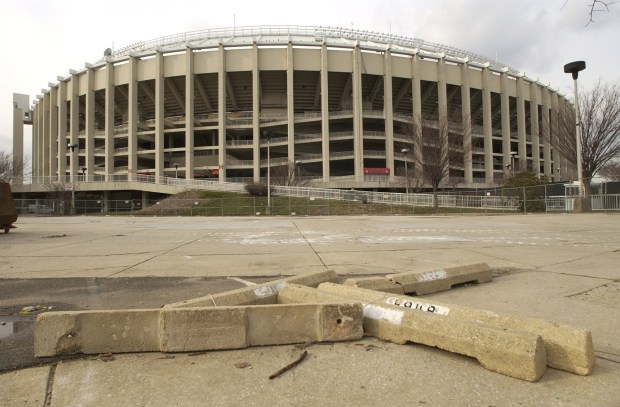 Philadelphia's Veterans Stadium on Jan. 8, 2004. (AP Photo/Douglas Bovitt)