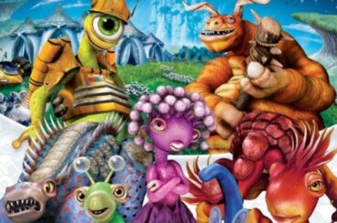 A group of aliens in Spore.