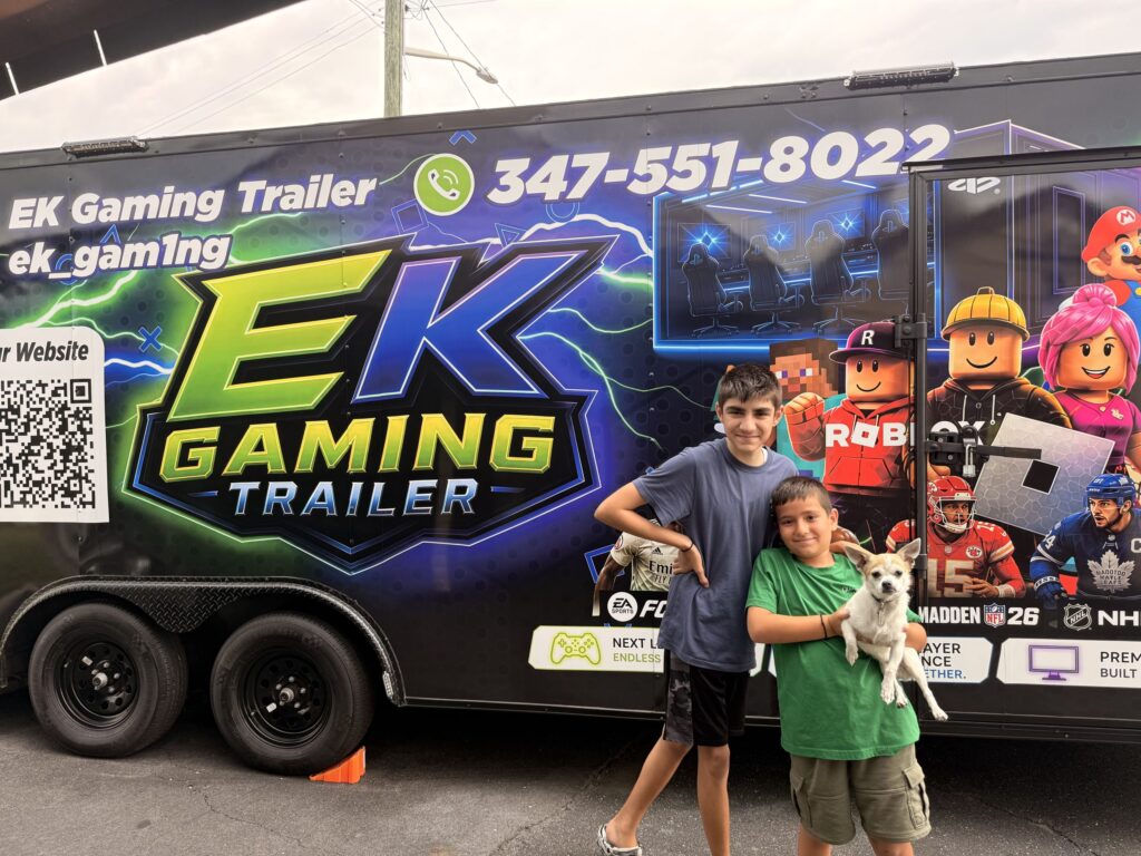 Manolis Family to Host Grand Opening Event for New Gaming Business on June 27 EK Gaming Trailer is named after Elias and Kostas Manolis. (Photo: Courtesy of Margaret Manolis)