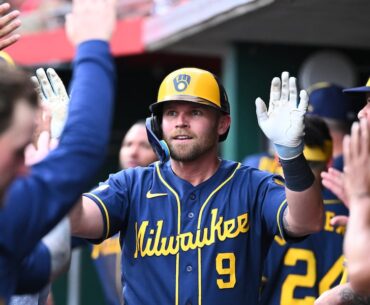 Brewers beat the Reds 6-5 to complete a 3-game sweep