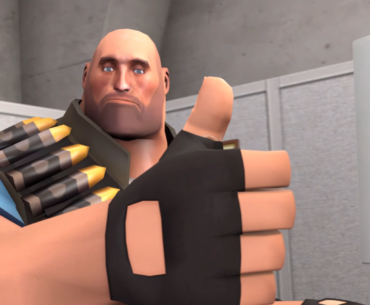 TF2 Heavy giving the Bret Rambo thumbs up