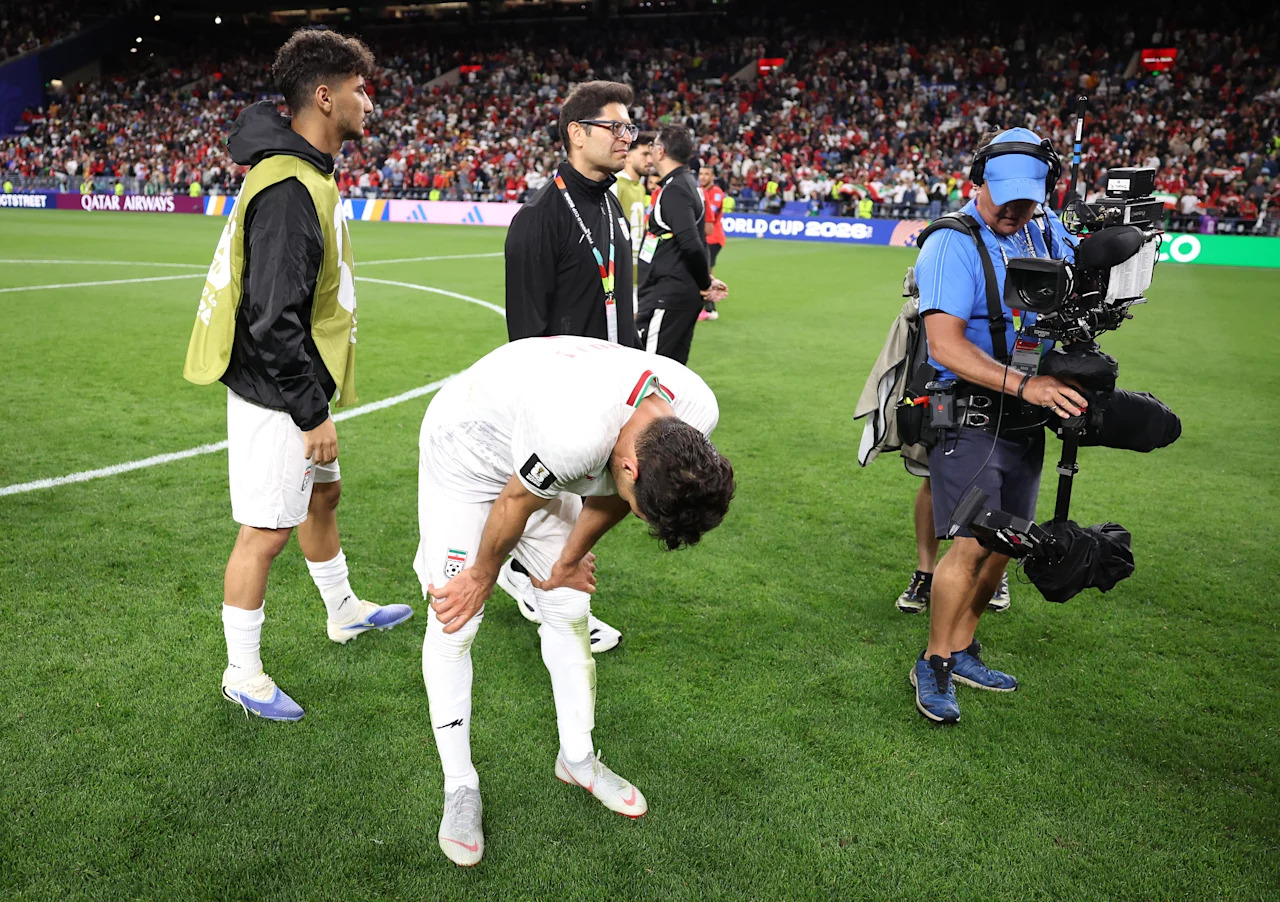 SEATTLE, WASHINGTON - JUNE 26: Shoja Khalilzadeh #4 of IR Iran reacts after the 1-1 draw during the FIFA World Cup 2026 Group G match between Egypt and IR Iran at Seattle Stadium on June 26, 2026 in Seattle, Washington. (Photo by Alex Livesey - FIFA/FIFA via Getty Images)