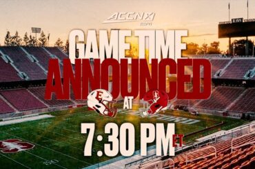 Kickoff Time Announced For Road Game At Stanford