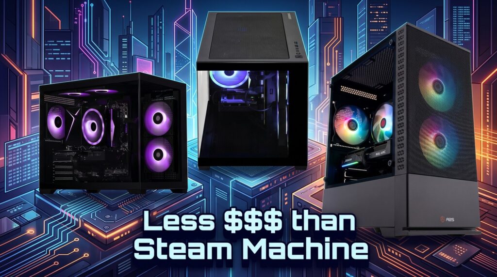 I’m staying away from the Steam Machine while these RTX and Arc gaming PCs start at $849 — Superior CPU and GPU performance for less is a no-brainer I'm staying away from the Steam Machine while these RTX and Arc gaming PCs start at $849 — Superior CPU and GPU performance for less is a no-brainer