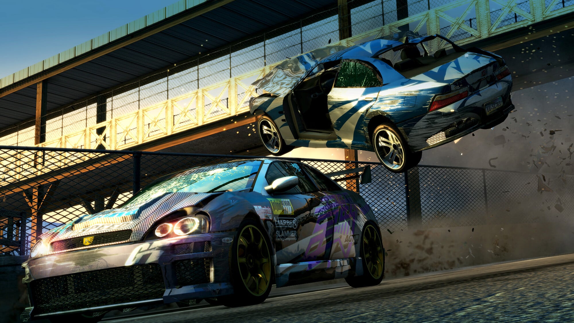 Burnout Paradise crash screenshot