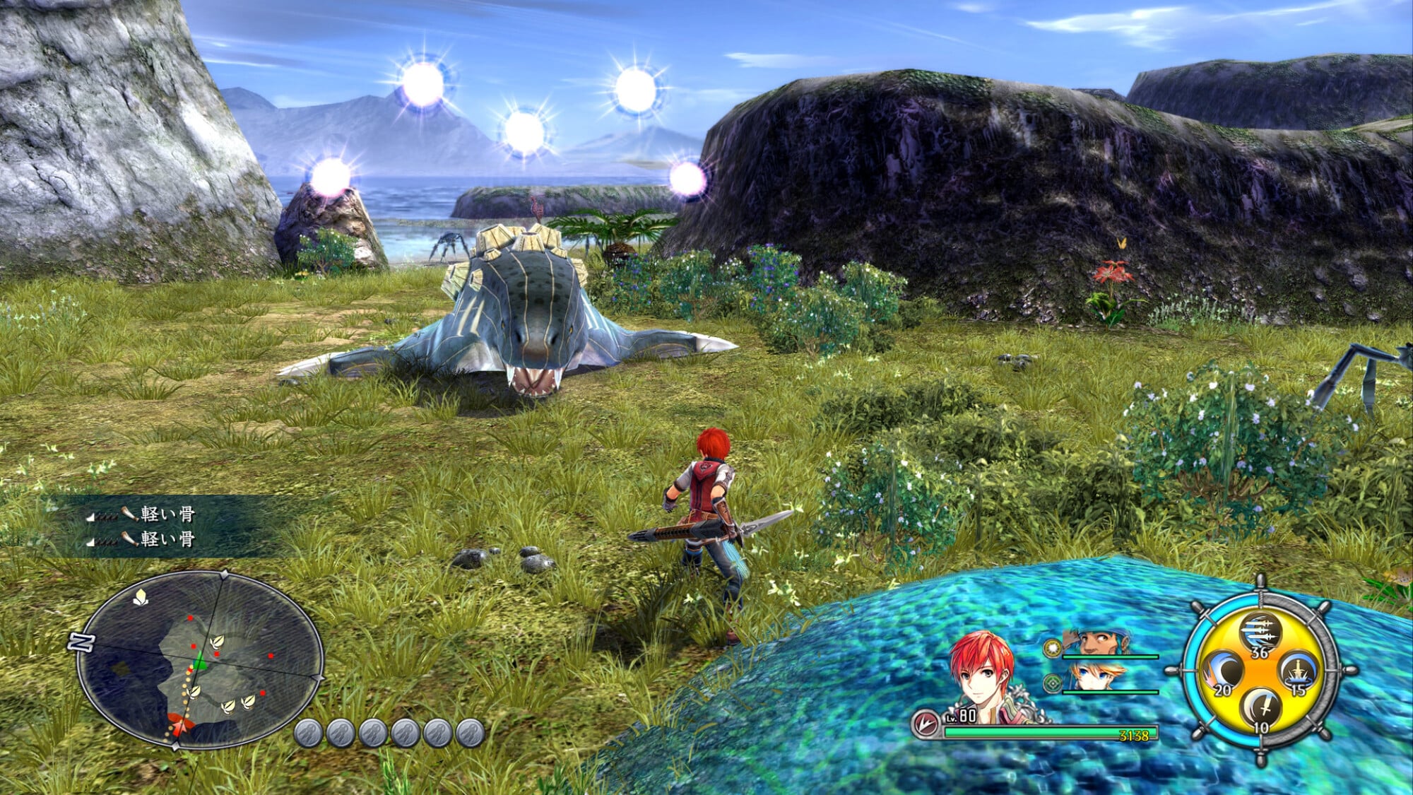 Ys VIII combat screenshot