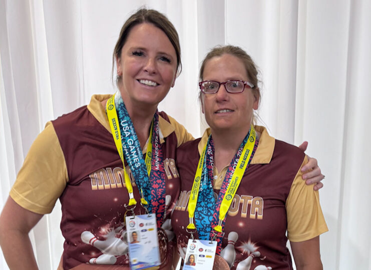 katie fellows lisa kiewatt bemidji special olympics bronze resize