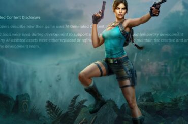 Tomb Raider: Legacy of Atlantis comes with an AI disclaimer