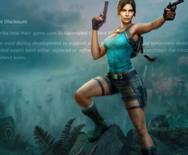 Tomb Raider: Legacy of Atlantis comes with an AI disclaimer
