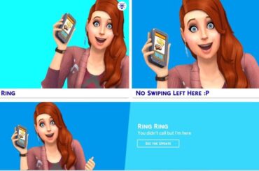 Callia Maebey appears on The Sims 4 Main Menu with the message “you didn’t call me but I’m here.”
