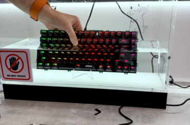 MSI's new Strike Alloy has almost every gaming keyboard buzzword thrown at it, with TMR, 8k, and rapid trigger, and you can even use it underwater