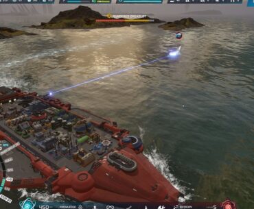 Hooded Horse’s new strategy game Rogue Carrier has you captaining a research ship on a planet where the seas boil with violent squid
