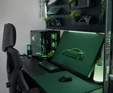 Matte black meets forest green. Rate this setup 1–10