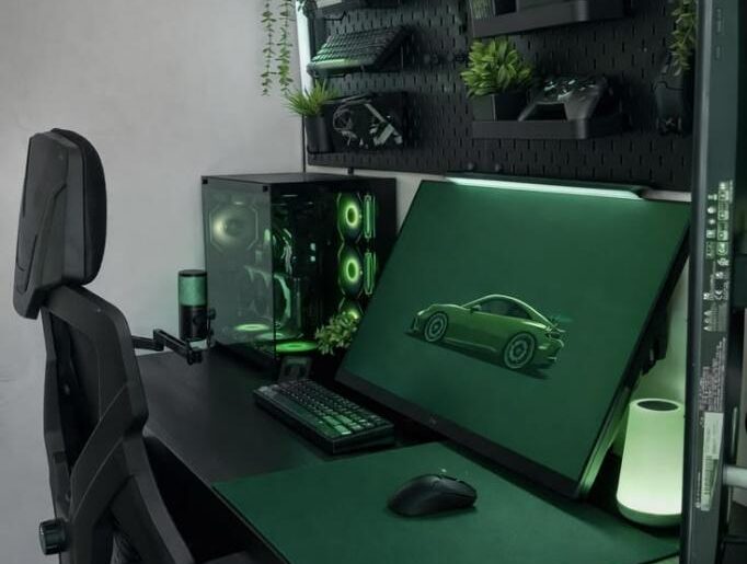 Matte black meets forest green. Rate this setup 1–10