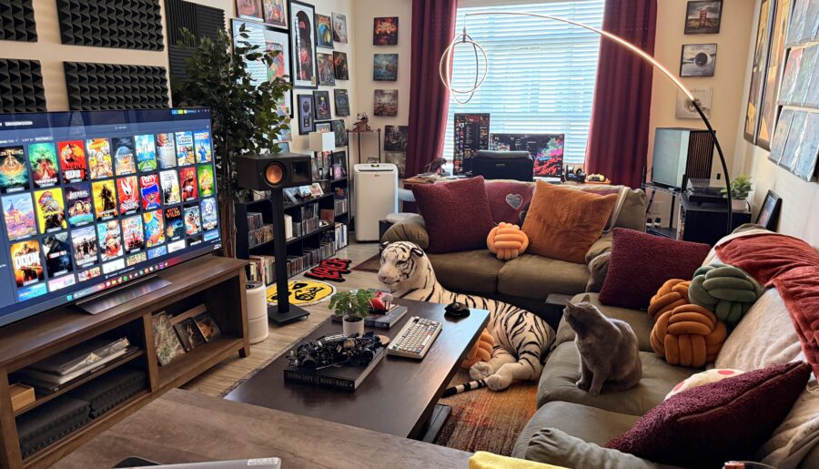 My whole living room is my battlestation. I insisted my desk be in front of the window when I first moved in…