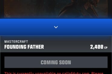 Is anyone else receiving this error on the call of duty website when trying to purchase bundles?