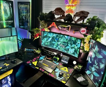 My 90’s Tiki Vibes BattleStation 🗿🌴🍃👾
