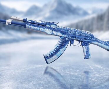 Creative Workshop's Excellent Skin Recommendation: AK Permafrost Spine with the theme of "Frozen Fossils"