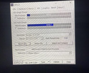 Ryzen 5600 CPU Z
