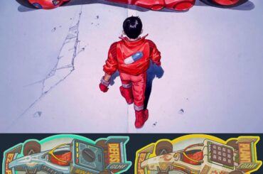 These stickers from the new collection are inspired by Akira's iconic poster