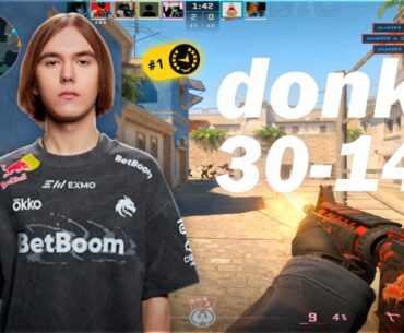 donk (30-14) 5100 ELO - FACEIT TOP #1 | CS2 DEMO POV + VOICECOMMS