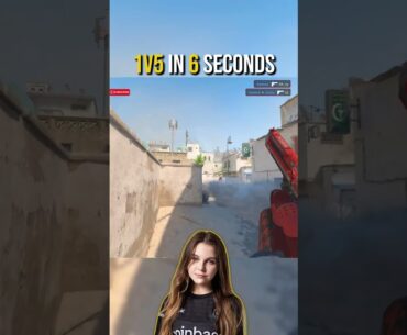 the craziest 1v5 clutch you'll see today 😮‍🔥 #cs2 #csgo #cs2clips #donk #faceit