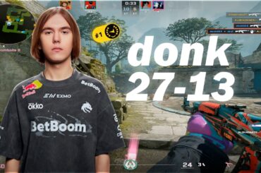 donk (27-13) 5100 ELO - FACEIT TOP #1 | CS2 DEMO POV + VOICECOMMS