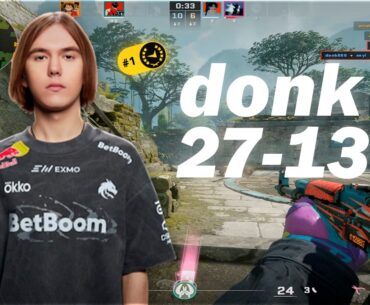 donk (27-13) 5100 ELO - FACEIT TOP #1 | CS2 DEMO POV + VOICECOMMS