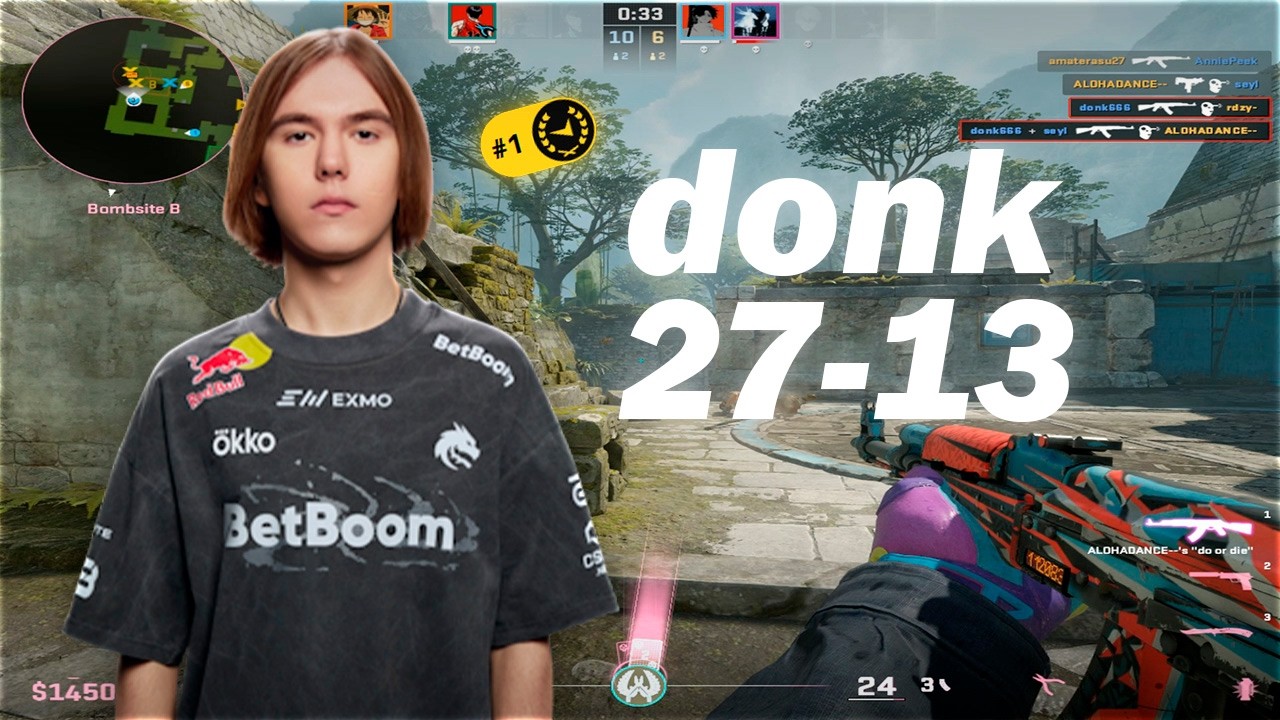 donk (27-13) 5100 ELO – FACEIT TOP #1 | CS2 DEMO POV + VOICECOMMS donk (27-13) 5100 ELO - FACEIT TOP #1 | CS2 DEMO POV + VOICECOMMS