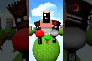 CHOOSE YOUR FAVORITE MR SUN MR TREE CAR EATER THOMAS TEAM #shorts