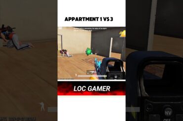 Appartment 1vs3 fight #bgmi #pubgmobile #shorts #battlegroundsmobileindia