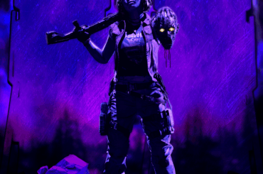 Maya posing infront of Janus Towers