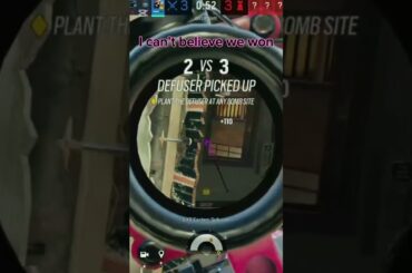 Insane clutch. #fps #gaming #r6