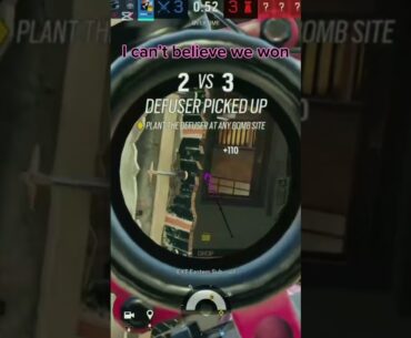 Insane clutch. #fps #gaming #r6
