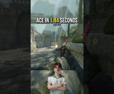 the fastest ace you'll ever see 🤯🔥  #cs2moments  #csgo #cs2clips #donk #s1mple