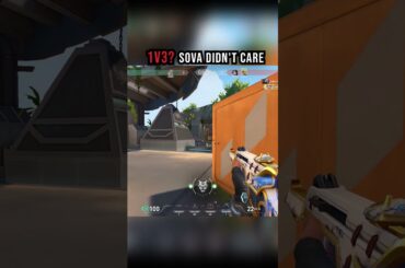 1v3? Sova Didn't Care #shorts #valorant