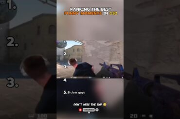 Top 5 best funny moments in CS2 😂 #cs2 #csgo #memes #shorts
