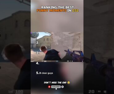 Top 5 best funny moments in CS2 😂 #cs2 #csgo #memes #shorts