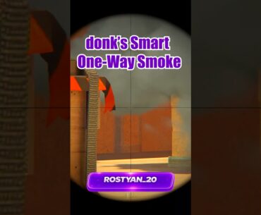donk’s Smart One Way Smoke Mirage CS2 #cs2 #csgo #faceit